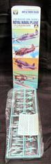 1/700 6 WAVE LINE WWII MODEL BOATS - NOS: ROYAL NAVAL PLANE SET OF 4 - SEALED: U